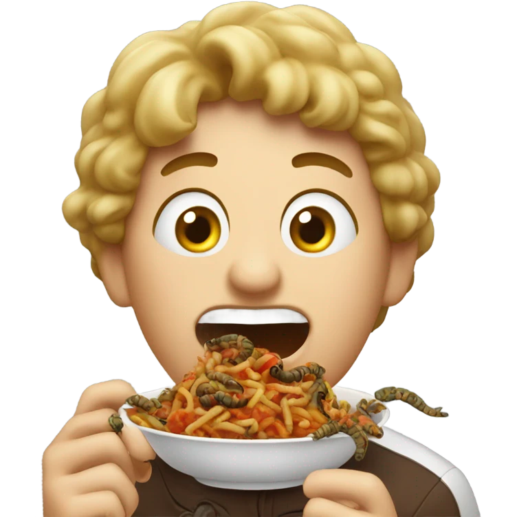 Mexican eating worms emoji