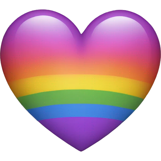 LGBT heart emoji