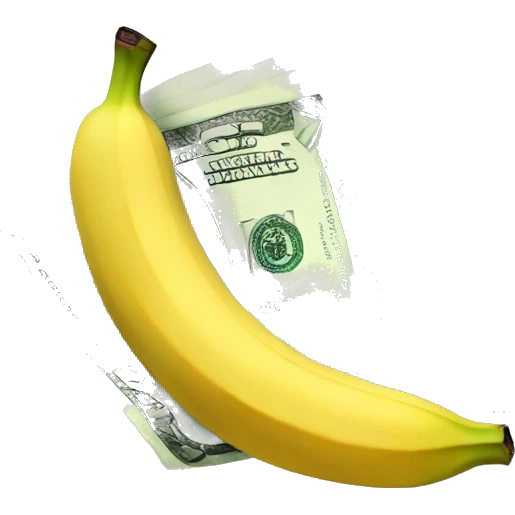 Money eating banana emoji