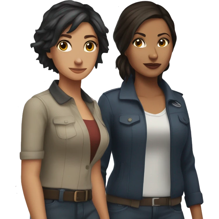 Elena Fisher and Chloe Frazer emoji