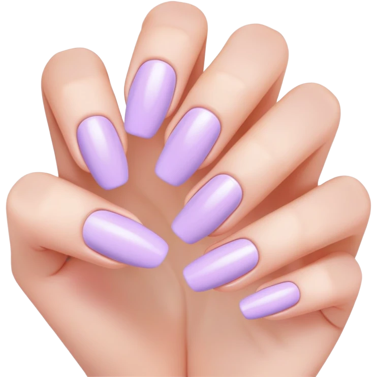 lilac pastel manicure emoji