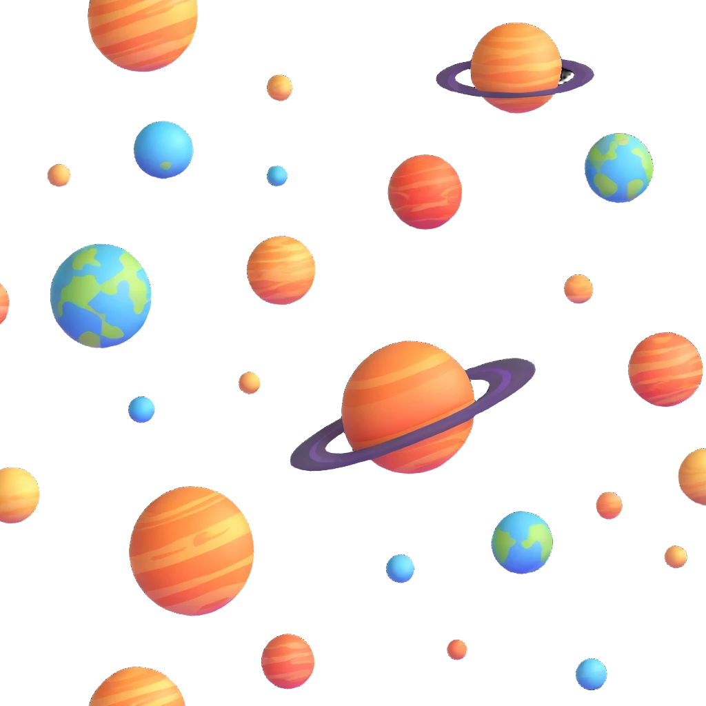 cosmic planets aligned emoji