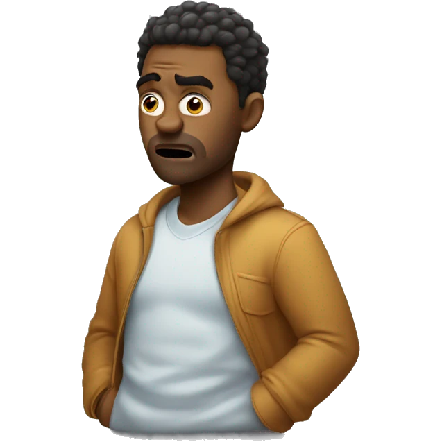 Chill guy losing his patience emoji