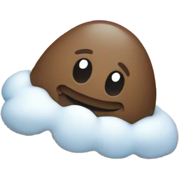 Poop on a rainbow emoji