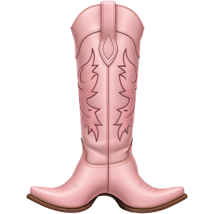 light pink cowgirl boot emoji