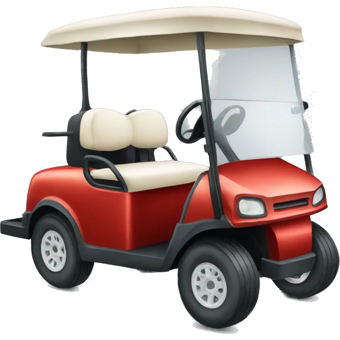 Old red hair lady golf cart emoji