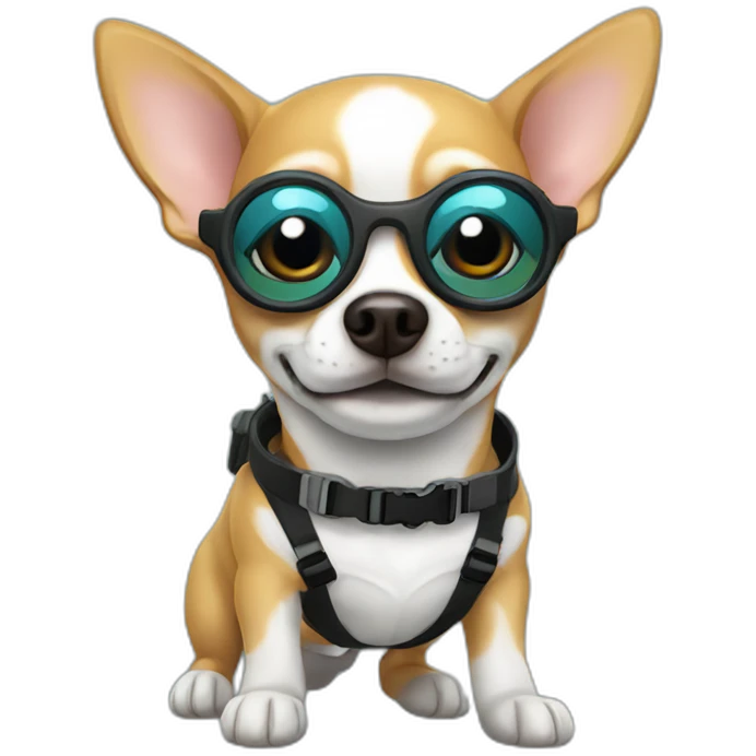 chihuahua scuba dog emoji