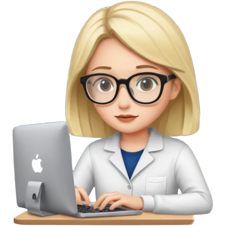 a girl coding with her computer at night emoji