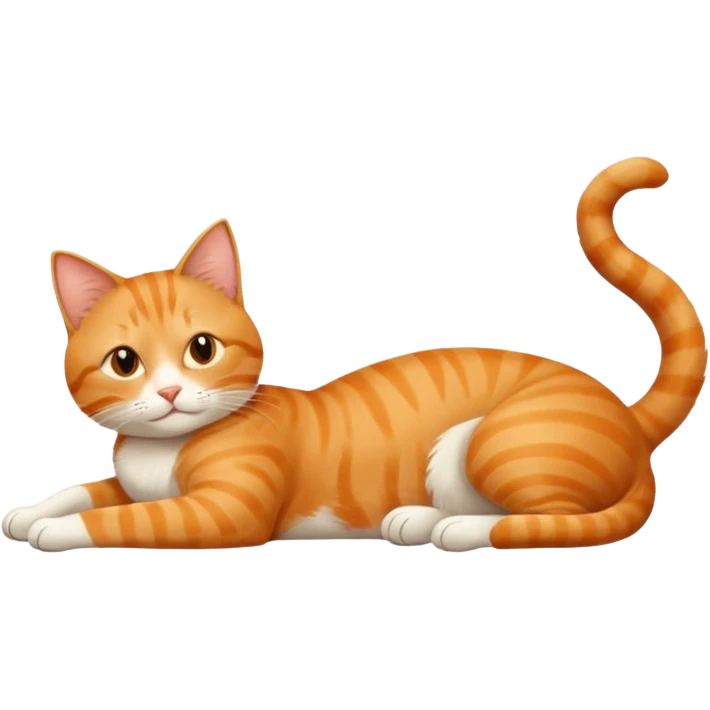 stretching cat  emoji