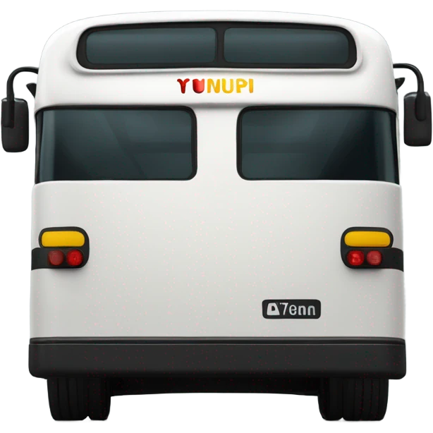 Venezuelan bus from the back emoji