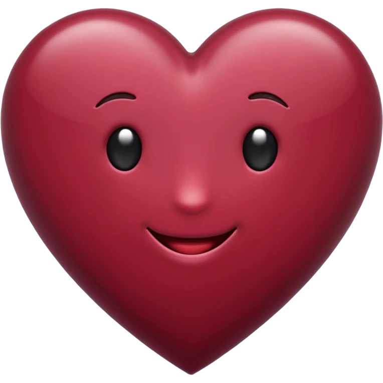 Emoji coeur comme les emojis des sms en bordeaux  emoji