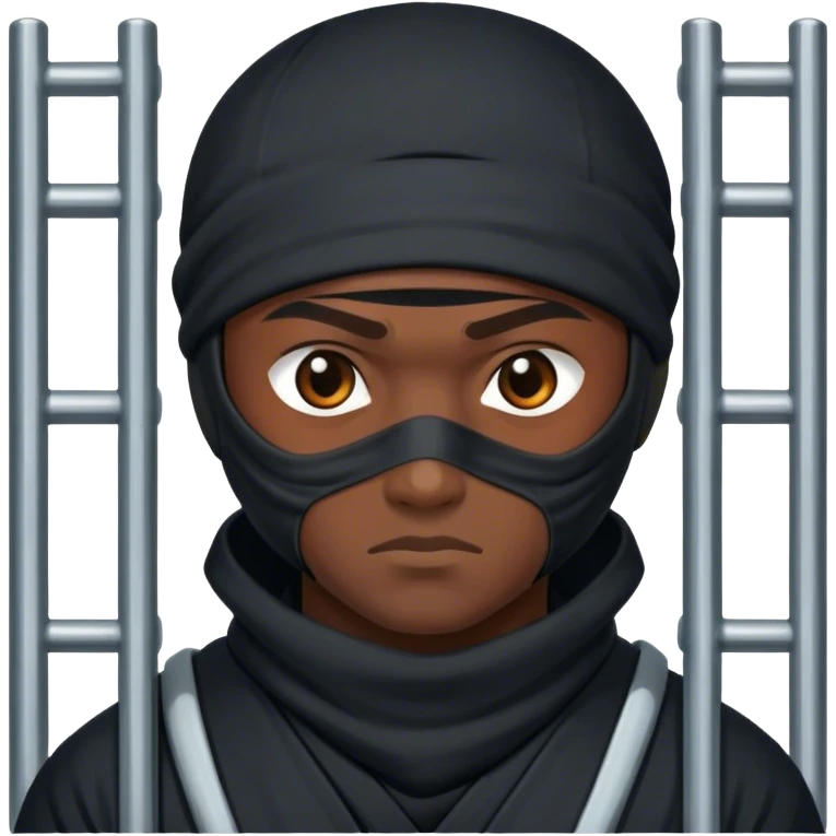 Ninja in jail emoji