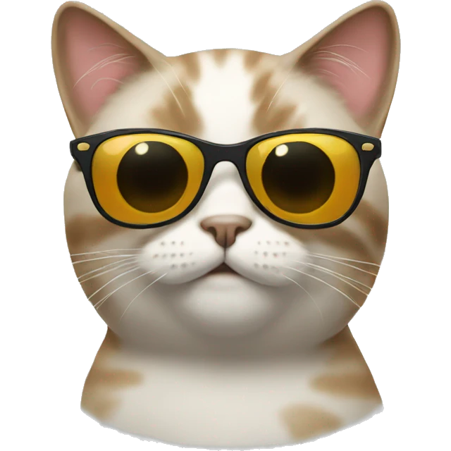 Cat with sunglasses emoji