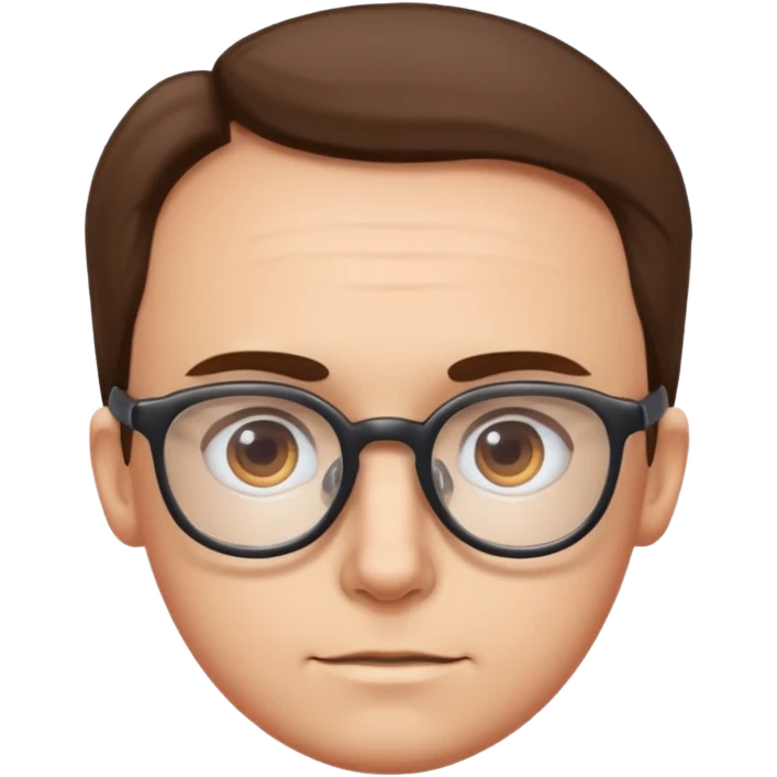 Big forehead with glasses emoji
