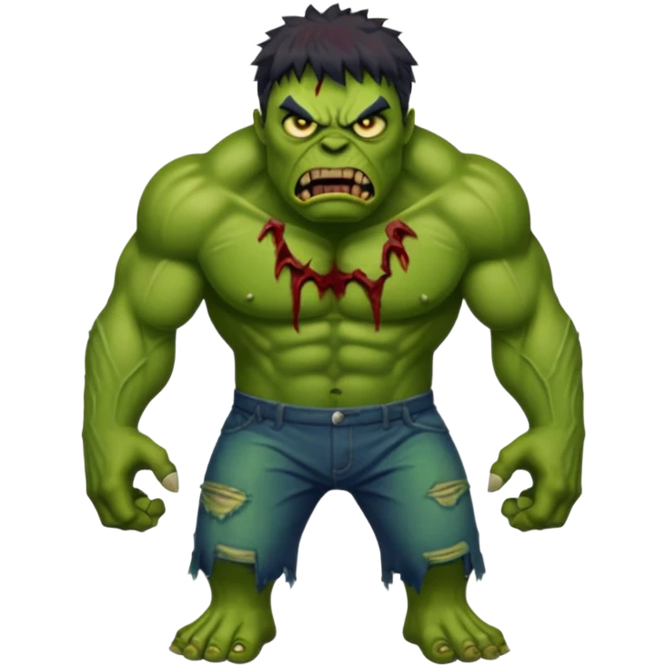Zombie hulk emoji