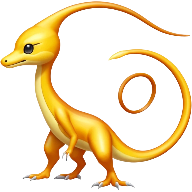  Slim Nimble Long-tailed Whip-fast Flexible Pokémon-Fakémon-Digimon-Creature, (full body) emoji