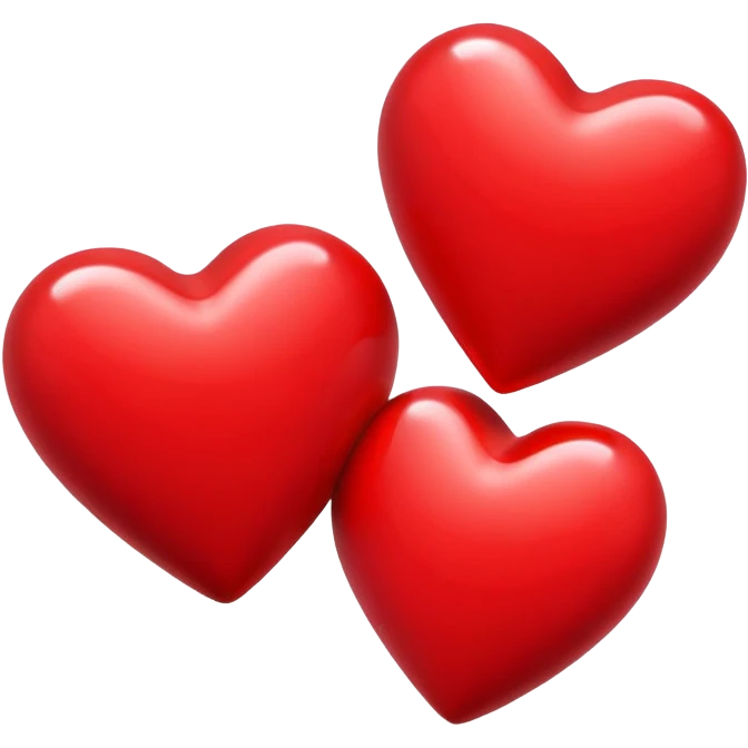Triple red hearts emoji