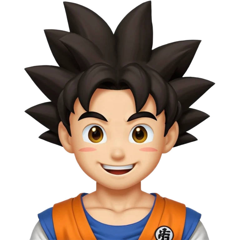 dragonball songoku happy emoji emoji