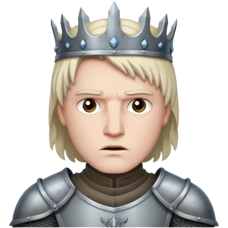 knight king  from Games of throne character face only front face emoji