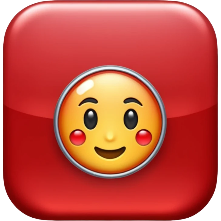 glitter red pin emoji