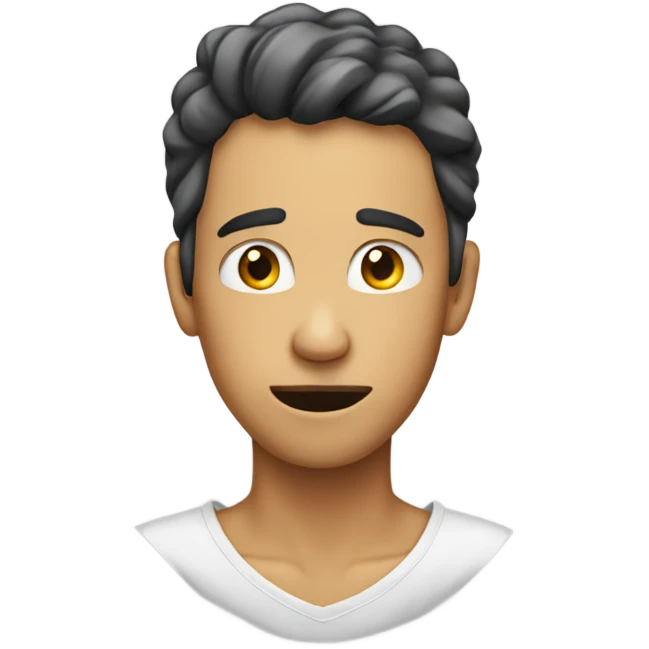 A person grabbing their neck emoji