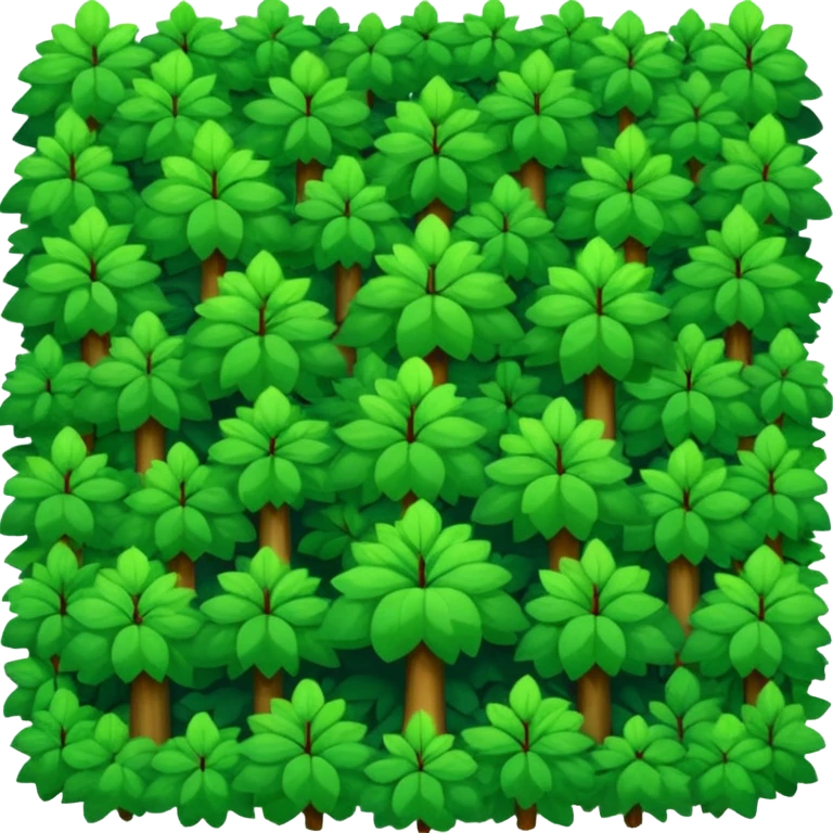 a top view of the forest  emoji