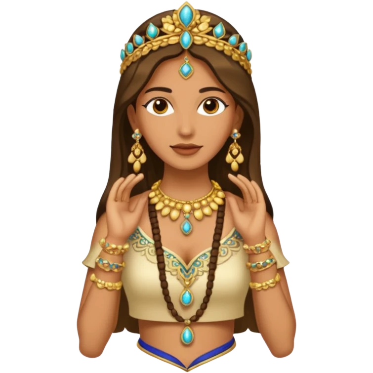 pitonisa cuerpo completo ropa cartagines emoji