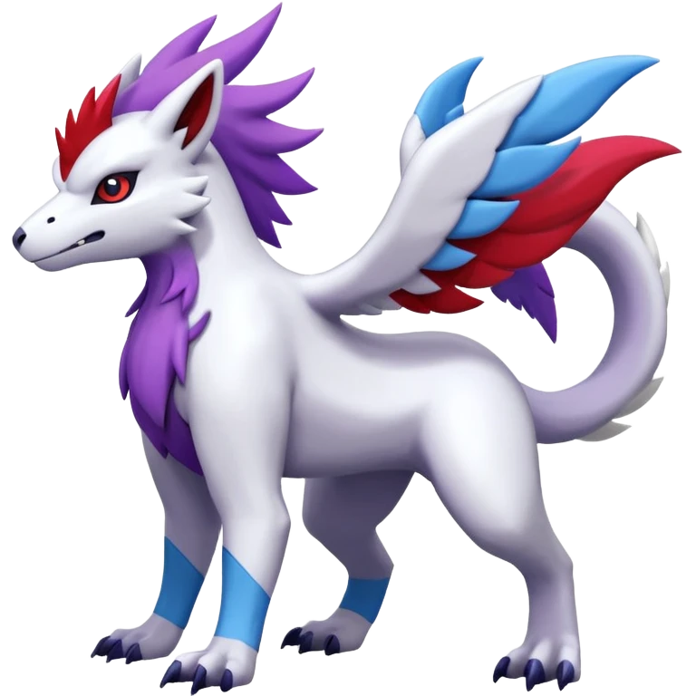 Absol-Reshiram-Zangoose-Palkia-Fusion (full body) emoji