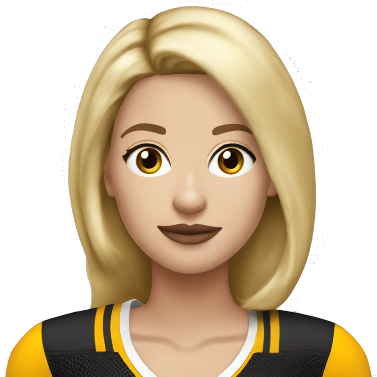 Steelers nfl girl dirty blonde fair skin emoji