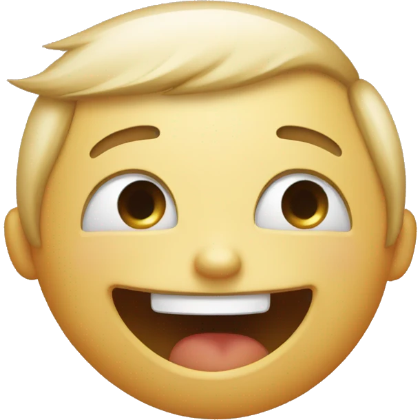 Happy face cry emoji