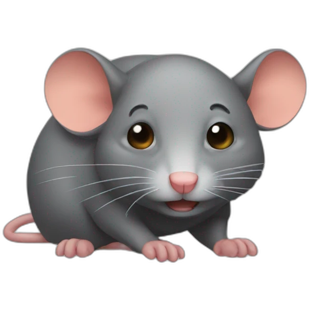 tired rat emoji