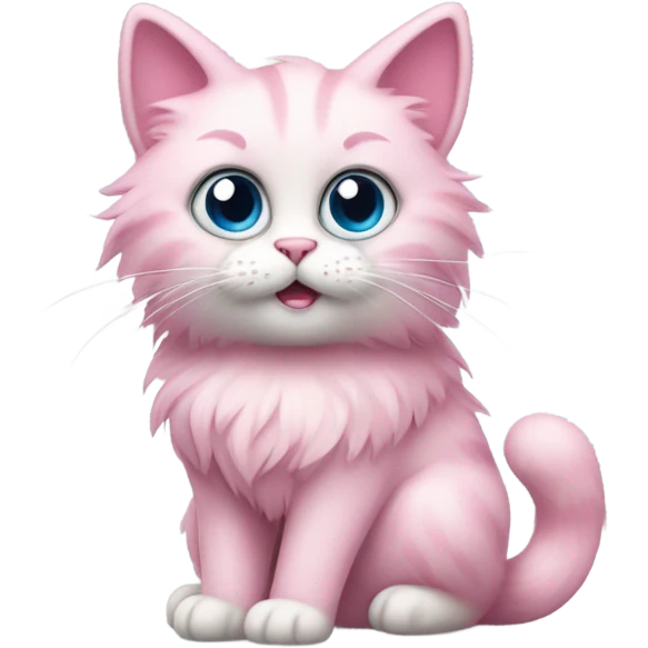 Pink cat emoji
