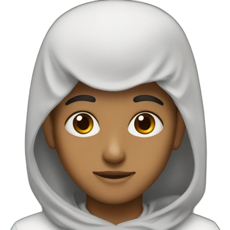 A Muslim boy brown eyes  emoji
