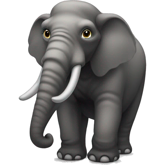 un mamut peludo con una camiseta  emoji
