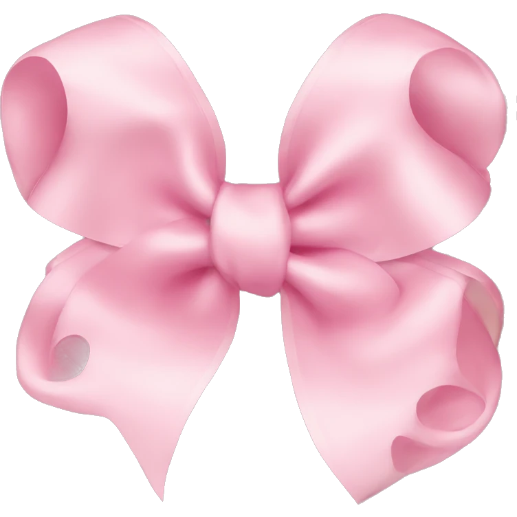Light pink bows emoji