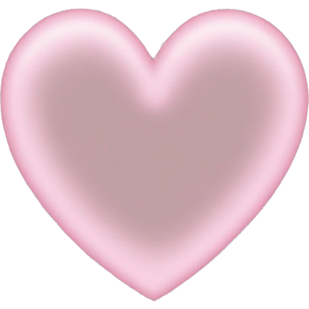 Light pink heart outline  emoji