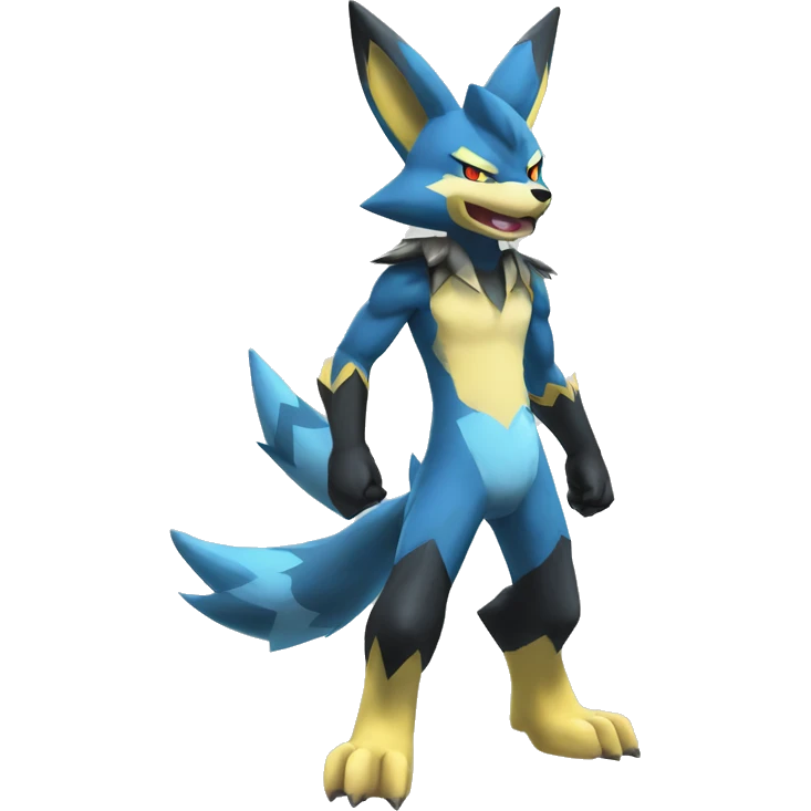 Lucario-Zeraora full body emoji
