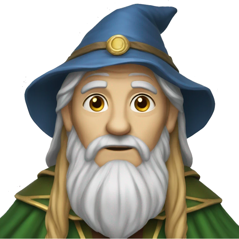 Older wizard half elf emoji