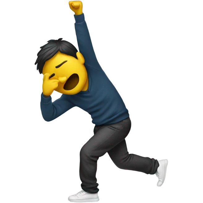 Person dabbing emoji