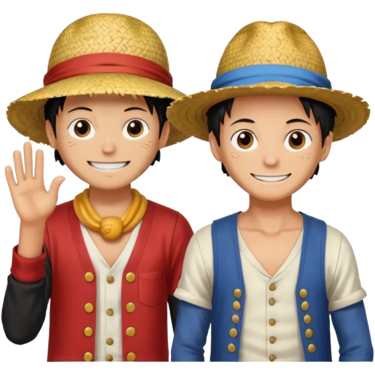 Luffy with ace and sabo emoji