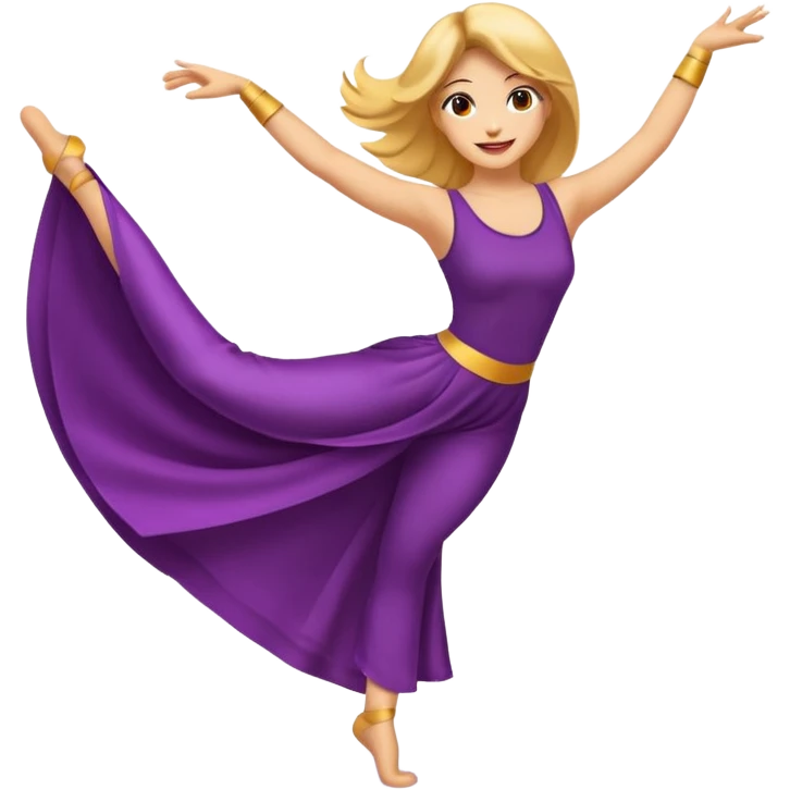 Emoji estilo ilustración de una mujer practicando danza aérea en tela, sus manos colgada en telas de seda, expresión feliz, estilo emoji moderno, colores suaves, fondo simple emoji