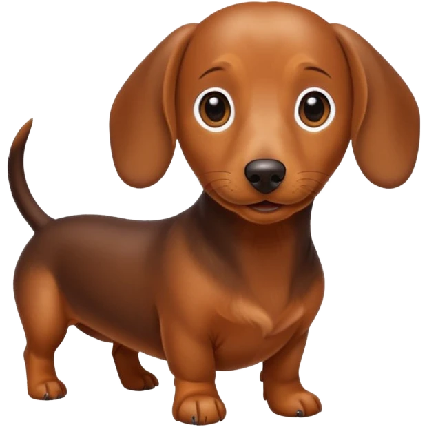 Perrito salchicha café emoji