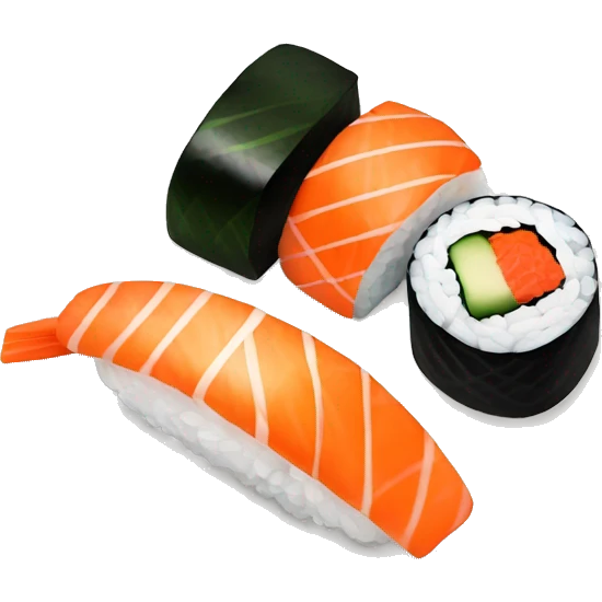 Plate of sushi emoji