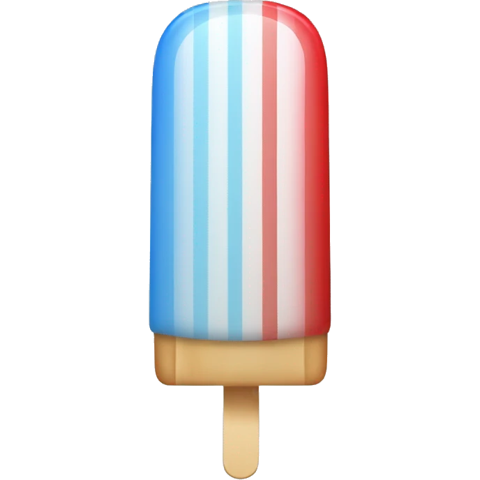 red white blue striped ice pop emoji