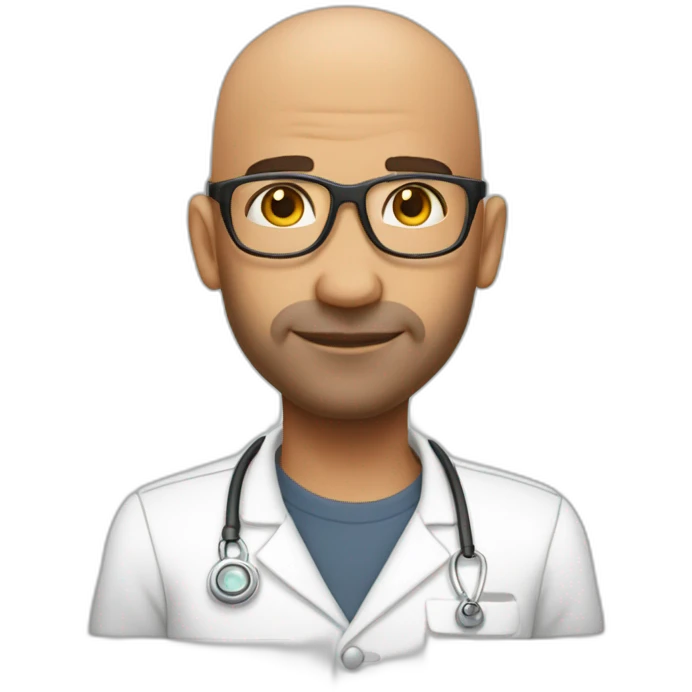 Bald 35 years therapist middleeast noglasses emoji