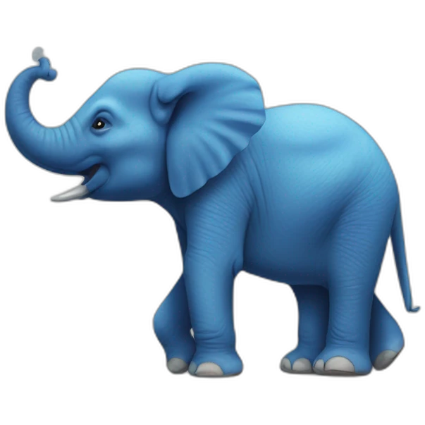 spiritual blue elephant emoji