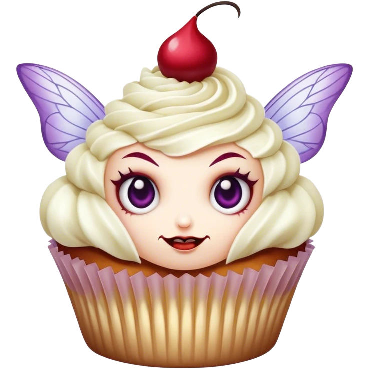 Evil cupcake fairy  emoji