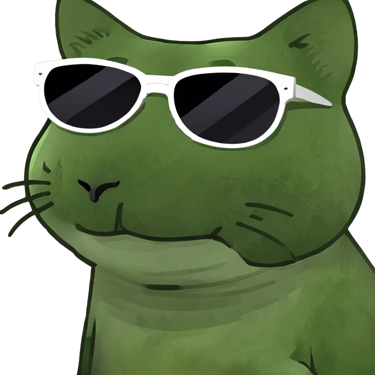 Cat with sunglasses emoji