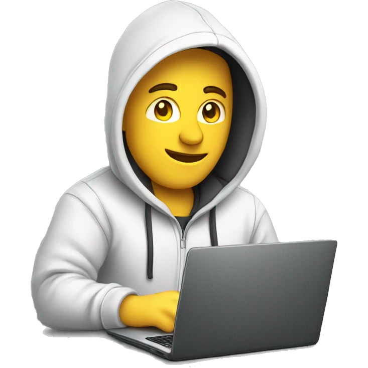 software-engineer-man-hoodie-laptop emoji