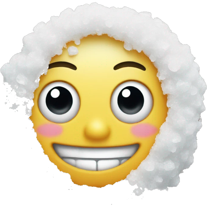happy face with salt emoji
